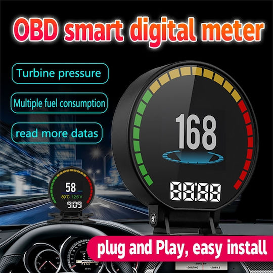 Obd2 Digital Hud Diagnostic Device Dashboard Information Display Windshield Dashboard Display P15