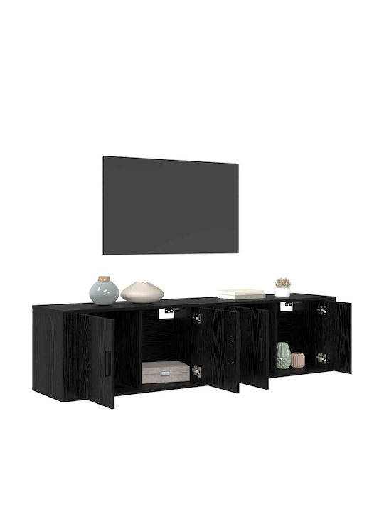 Wohnzimmer TV-Einheit Black Beech L80xB34.5xH40cm