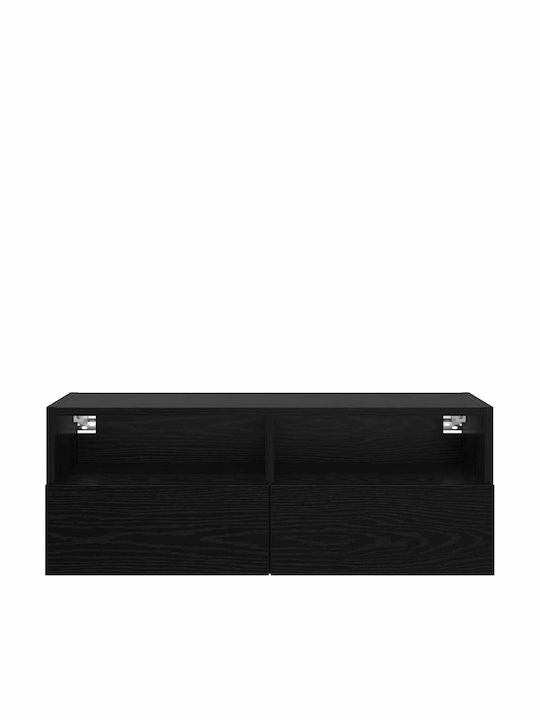 Wohnzimmer TV-Einheit Black Beech L80xB30xH30cm