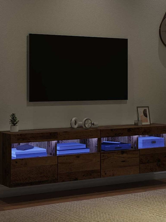 Wohnzimmer TV-Einheit Coffee mit Beleuchtung L80xB30xH40cm