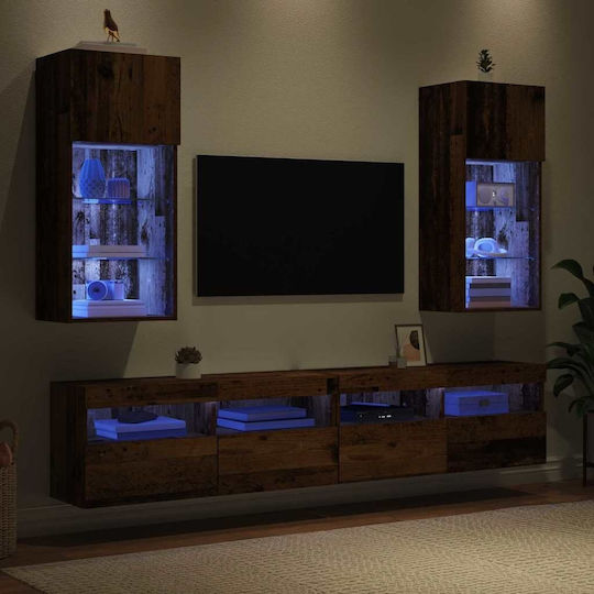 Living Room TV Unit with Lighting L40.5xW30xH90cm Living Room TV Unit with Lighting L40.5xW30xH90cm