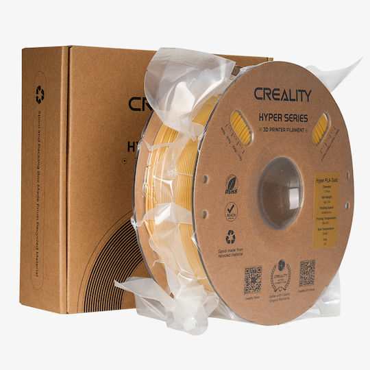 Creality3D Hyper HS-PLA 3D Printer Filament 1.75mm Χρυσό 1kg 1τμχ (Spool)