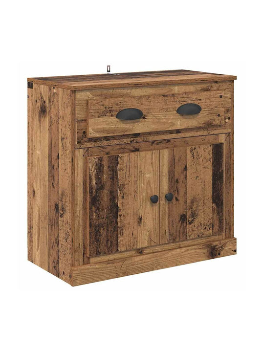 Sideboard made of Wood & Metal with Drawers Old Wood 70x35.5x67.5cm