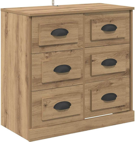 Мебели за съхранение дървен с чекмеджета Дъб Artisan 70x35.5x67.5см