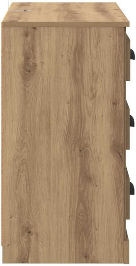 Мебели за съхранение дървен с чекмеджета Дъб Artisan 70x35.5x67.5см