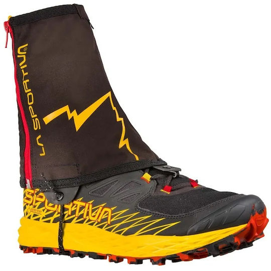 La Sportiva Mountaineering Gaiters Winter Running Zerg001k00y00-black-yell