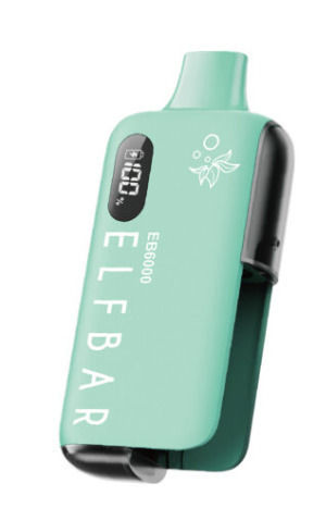 Elf Bar Elf Bar Einweg-E-Zigarette 6000 Einweg-E-Zigaretten Erdbeer Eis 10ml 20mg Grün