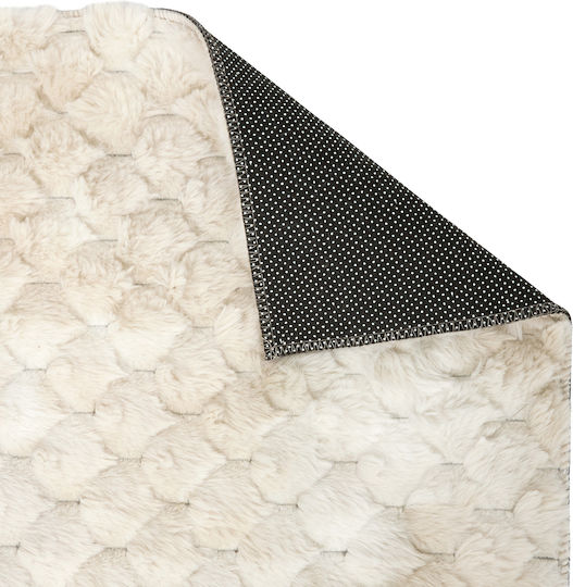 A-s Adriel Anti-slip Rug Rectangular Furry Ecru