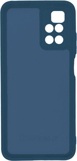 Xiaomi Redmi 10 4g Silky Soft Touch Silikon Blau Dunkle Schutz für Kamera