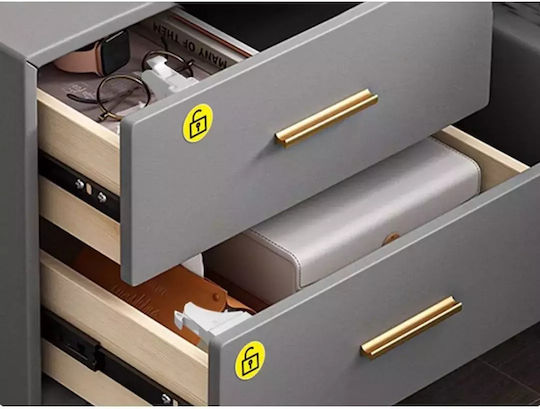 Verk Group Protecții pentru Dulapuri & Sertare cu magnet din Plastic în Culoare Alb 2.5x2.5cm 10buc