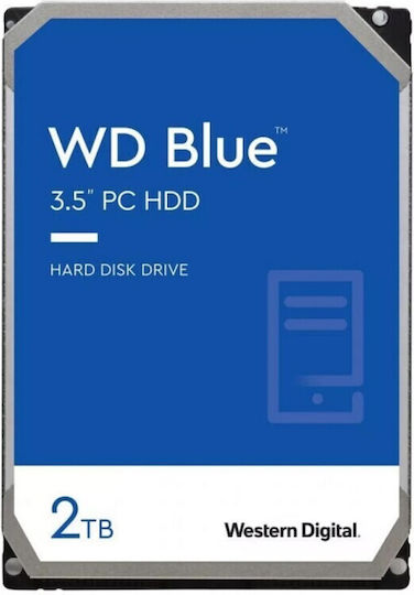 Western Digital Blue 2TB HDD Hard Drive 3.5" SATA III 7200rpm with 256MB Cache for Desktop WD20EZBX