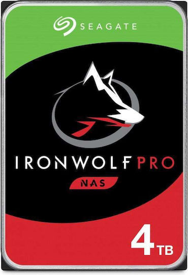 Seagate Ironwolf Pro 4TB HDD Hard Drive 3.5" SATA III 7200rpm with 256MB Cache for NAS ST4000NT001