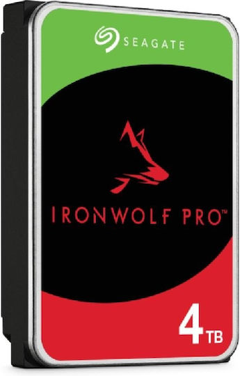 Seagate Ironwolf Pro 4TB HDD Hard Drive 3.5" SATA III 7200rpm with 256MB Cache for NAS ST4000NT001