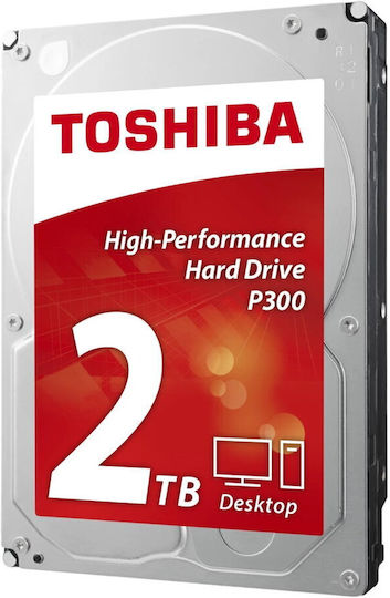 Toshiba P300 2TB HDD Hard Drive 3.5" SATA III 7200rpm with 256MB Cache for Desktop HDWD320UZSVA