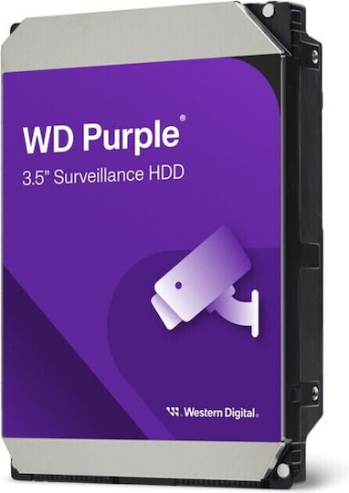 Western Digital Purple 6TB HDD Σκληρός Δίσκος 3.5" SATA III 5400rpm με 256MB Cache για Καταγραφικό WD64PURZ