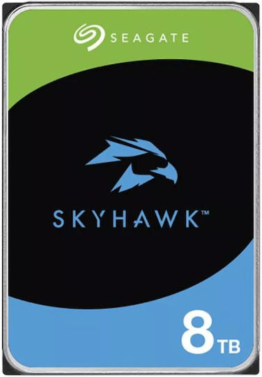 Seagate Skyhawk +Rescue 8TB HDD Hard Drive 3.5" SATA III with 256MB Cache for Desktop / Recorder ST8000VX010
