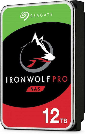 Seagate IronWolf Pro 12TB HDD Hard Drive 3.5" SATA III 7200rpm with 256MB Cache for NAS ST12000NT001