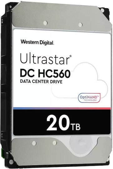 Western Digital Ultrastar DC HC560 SE 20TB HDD Σκληρός Δίσκος 3.5" SATA III 7200rpm με 512MB Cache για NAS / Server 0F38785