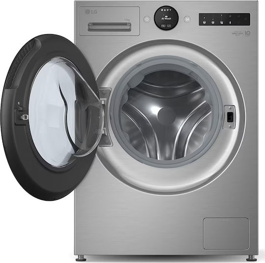 LG Waschmaschine 11kg mit Dampftechnologie 1400 Umdrehungen Silber F4X7511TSB