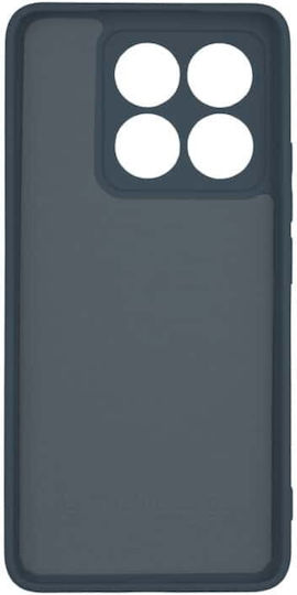 Xiaomi 14t 5g Silky Soft Touch Silicone Dark Blue Camera Protection Mobile Phone Case