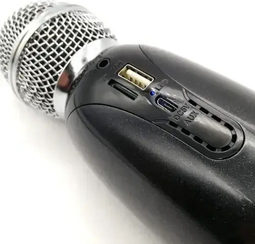Andowl Kabelloses Karaoke-Mikrofon Q-mc899 Q-MC899 Schwarzes