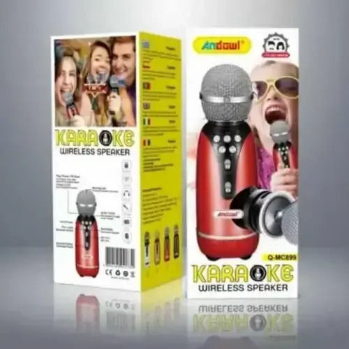 Andowl Kabelloses Karaoke-Mikrofon Q-mc899 Q-MC899 Schwarzes