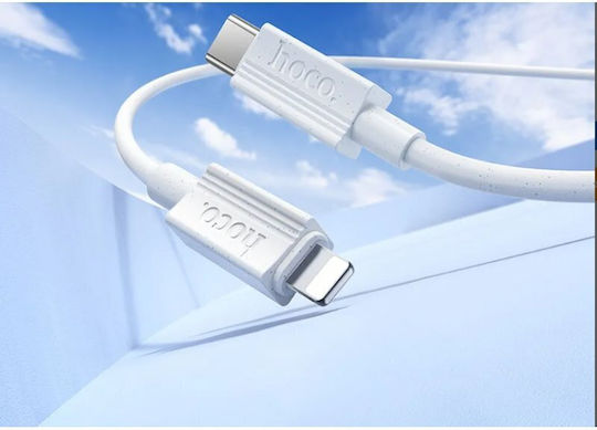 Hoco USB-C to Lightning Cable 27W Λευκό 1m (HC-X107TL-WH)