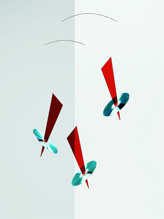 Flensted Mobiles Kids Room Decorative Mobile Red 60x35cm