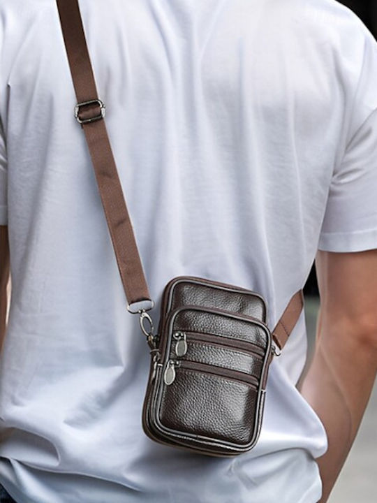 Geantă pentru bărbați De umăr / tip crossbody Maro