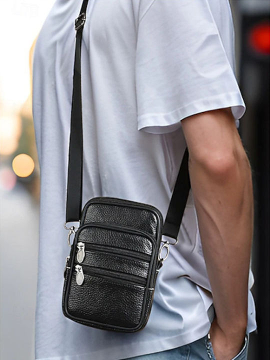 Geantă pentru bărbați De umăr / tip crossbody Neagră