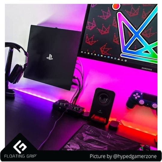 Floating Grip Smart Wall Mount Βάση Φόρτισης για PS4 Μαύρη