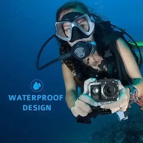 QY-09K Action Camera HD (720p) Υποβρύχια (με Θήκη) και Wi-Fi Μαύρη