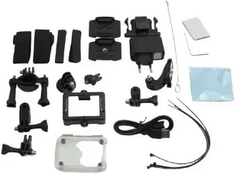 Andowl Qy07k Action Camera 4K Ultra HD Υποβρύχια (με Θήκη) και Wi-Fi Γκρι