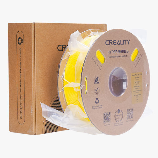Creality3D HS-PLA 3D Printer Filament 1.75mm Yellow 1kg 1pc Spool