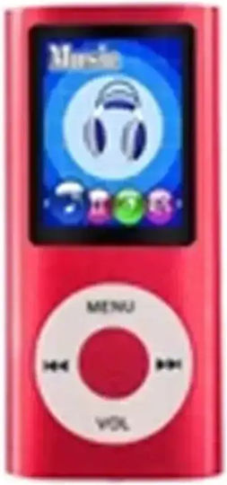 Andowl QPOD5 MP4 Player (8GB) with TFT Screen 1.8" Red