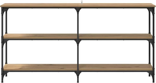 Console Table Wood & Metal Artisan Oak L150xW29xH75cm