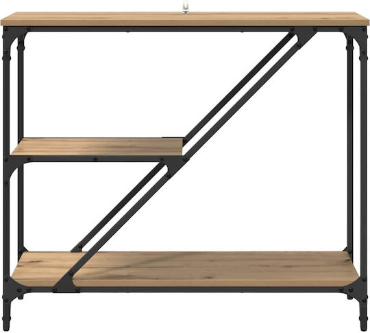 Κονσόλα από Ξύλο & Μέταλλο Artisan Oak Μ88.5xΠ30xΥ75εκ.