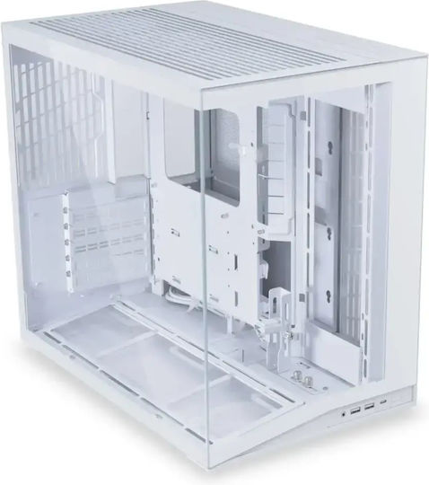 Lian Li O11 Dynamic Mini V2 Gaming Midi Tower Κουτί Υπολογιστή με Πλαϊνό Παράθυρο Λευκό