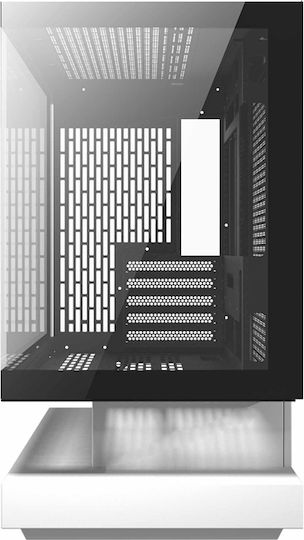 Darkflash F1 Gaming Middle Tower Carcasă Calculator cu Fereastră Laterală Alb