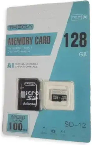 Treqa SD-12 SDHC 128GB U1 A1 UHS-I 100MB/s με αντάπτορα