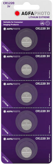 AgfaPhoto Μπαταρίες Λιθίου Ρολογιών CR1220 3V 5τμχ