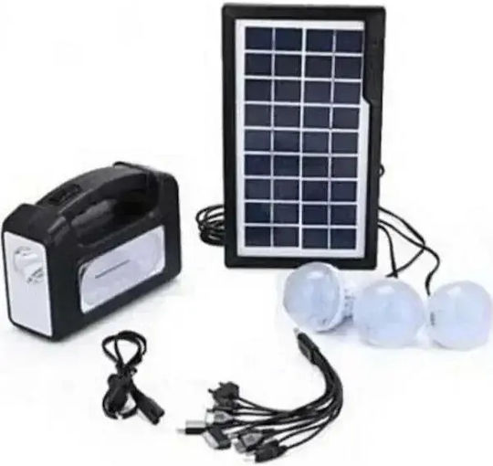 Gdlite3 Solar Lighting System with Flash Light 3 Lamps and USB Charging