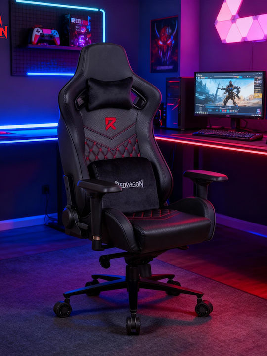 Redragon C506 Artificial Leather Gaming Chair with Adjustable Arms Black