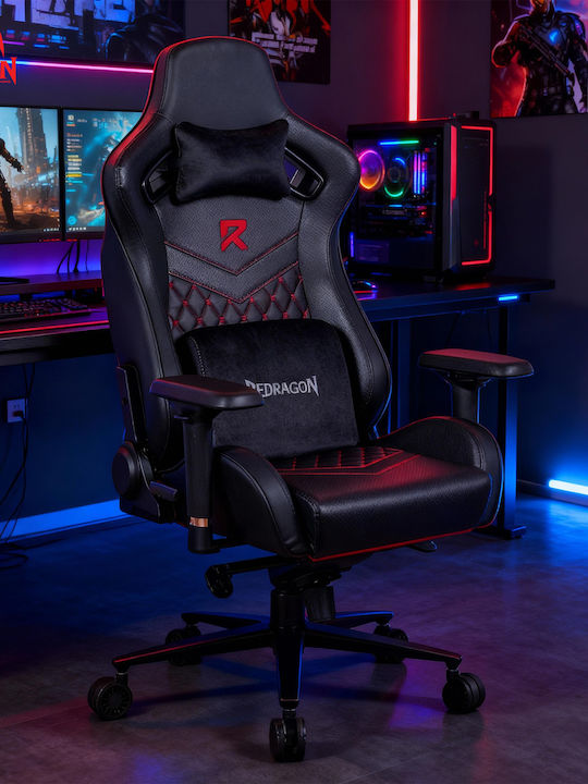 Redragon C506 Artificial Leather Gaming Chair with Adjustable Arms Black