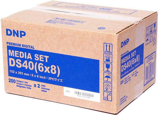 DNP DM-6840 Photo Paper for DS-40 Roll (15x20) for Printers Zink 400 Sheets
