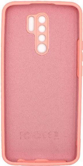 Handyhülle Xiaomi Redmi 9 Silky Soft Touch Silikon Rosa Kameraschutz