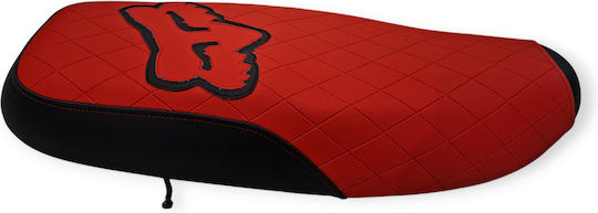Honda Glx Quilted Baklava Motorcycle Seat Cover Red Stitches Fox Logo