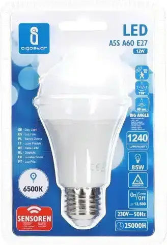Aigostar Λάμπα LED 12W για Ντουί E27 και Σχήμα A60 Θερμό Λευκό 1240lm