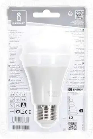 Aigostar Λάμπα LED 12W για Ντουί E27 και Σχήμα A60 Θερμό Λευκό 1240lm