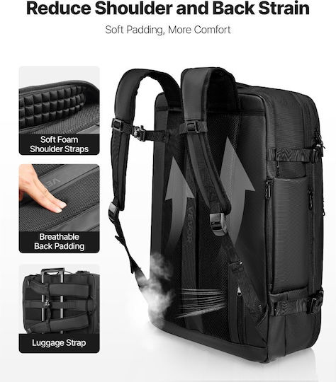 Vevor Military Backpack Travel Black 80lt